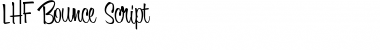 Download LHF Bounce Script Regular Font Title Preview
