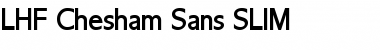 Download LHF Chesham Sans SLIM Regular Font Title Preview