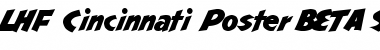 Download LHF Cincinnati Poster BETA Regular Font Title Preview