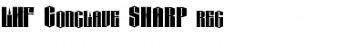Download LHF Conclave SHARP reg Regular Font Title Preview