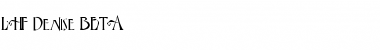 Download LHF Denise BETA Regular Font Title Preview