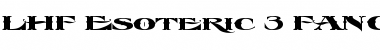 Download LHF Esoteric 3 FANCY Regular Font Title Preview
