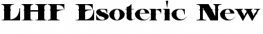 Download LHF Esoteric New WESTERN Regular Font Title Preview