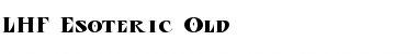 Download LHF Esoteric Old Regular Font Title Preview
