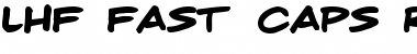Download LHF Fast Caps Regular Regular Font Title Preview