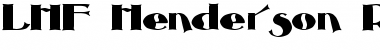 Download LHF Henderson Roman Regular Font Title Preview