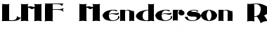 Download LHF Henderson Roman Regular Font Title Preview