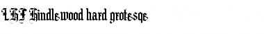 Download LHF Hindlewood hard grotesqe Regular Font Title Preview