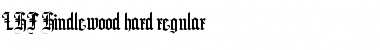 Download LHF Hindlewood hard regular Regular Font Title Preview
