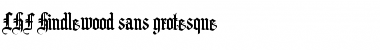 Download LHF Hindlewood sans grotesque Regular Font Title Preview