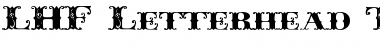 Download LHF Letterhead Tuscan Regular Font Title Preview