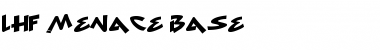 Download LHF Menace Base Regular Font Title Preview