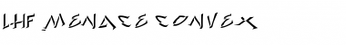 Download LHF Menace Convex Regular Font Title Preview