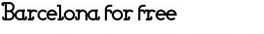 Download Barcelona bold Regular Font Title Preview