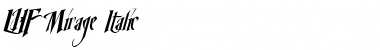 Download LHF Mirage Italic Font Title Preview