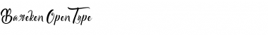 Download Bareken Regular Font Title Preview