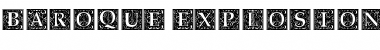 Download Baroque Explosion Regular Font Title Preview