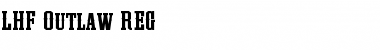 Download LHF Outlaw REG Roman Font Title Preview