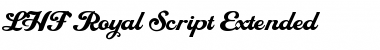 Download LHF Royal Script Extended Regular Font Title Preview