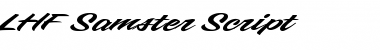 Download LHF Samster Script Regular Font Title Preview