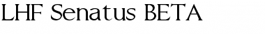 Download LHF Senatus BETA Regular Font Title Preview