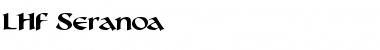 Download LHF Seranoa Regular Font Title Preview