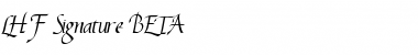 Download LHF Signature BETA Regular Font Title Preview