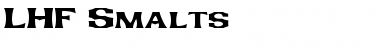 Download LHF Smalts Regular Font Title Preview