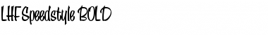 Download LHF Speedstyle BOLD Regular Font Title Preview