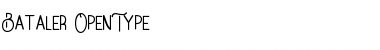 Download Bataler Regular Font Title Preview