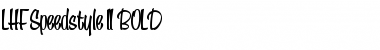 Download LHF Speedstyle II BOLD Regular Font Title Preview