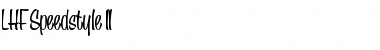 Download LHF Speedstyle II Regular Font Title Preview