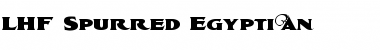 Download LHF Spurred Egyptian Regular Font Title Preview