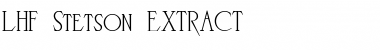 Download LHF Stetson EXTRACT Font Title Preview