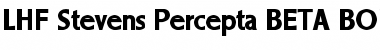 Download LHF Stevens Percepta BETA Regular Font Title Preview