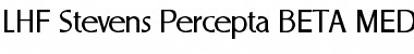 Download LHF Stevens Percepta BETA Regular Font Title Preview
