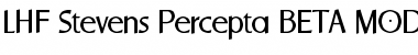Download LHF Stevens Percepta BETA Regular Font Title Preview