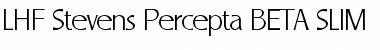 Download LHF Stevens Percepta BETA Regular Font Title Preview