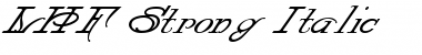 Download LHF Strong Italic Regular Font Title Preview