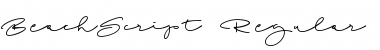 Download Beach Script Regular Font Title Preview