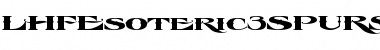 Download LHF Esoteric 3 SPURS Regula Font Title Preview