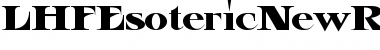 Download LHF Esoteric New REG Regula Font Title Preview