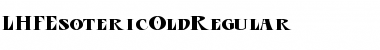 Download LHF Esoteric Old | Regular Regula Font Title Preview