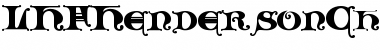 Download LHF Henderson Church Regular Font Title Preview