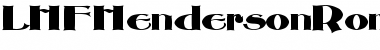 Download LHFHendersonRoman Regular Font Title Preview
