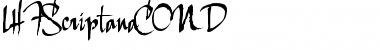 Download LHFScriptanaCOND Regular Font Title Preview