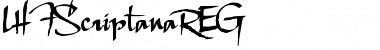 Download LHFScriptanaREG Regular Font Title Preview