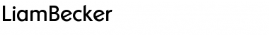 Download LiamBecker Regular Font Title Preview