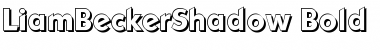 Download LiamBeckerShadow Bold Font Title Preview