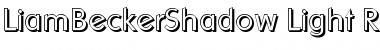 Download LiamBeckerShadow-Light Regular Font Title Preview